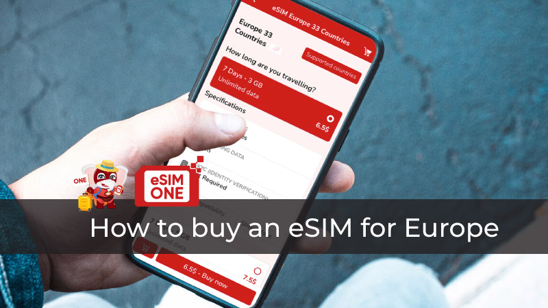 How to buy an eSIM for Europe Instant Only